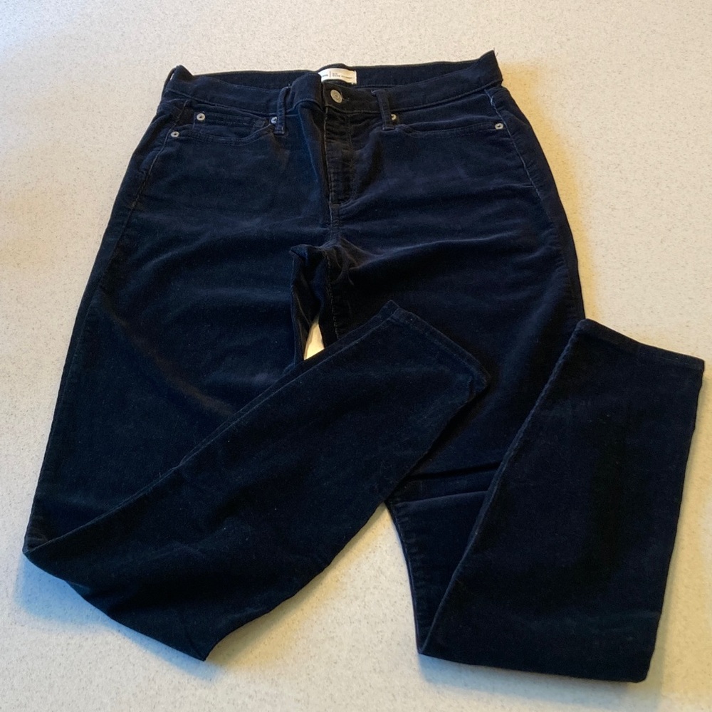 GAP Black Skinny Corduroy Jeans Women Size 31 Tall